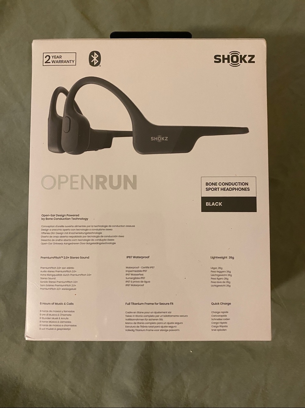 NWT Shokz OpenRun Open-Ear Wireless Sport Headphones - Picture 2 of 3
